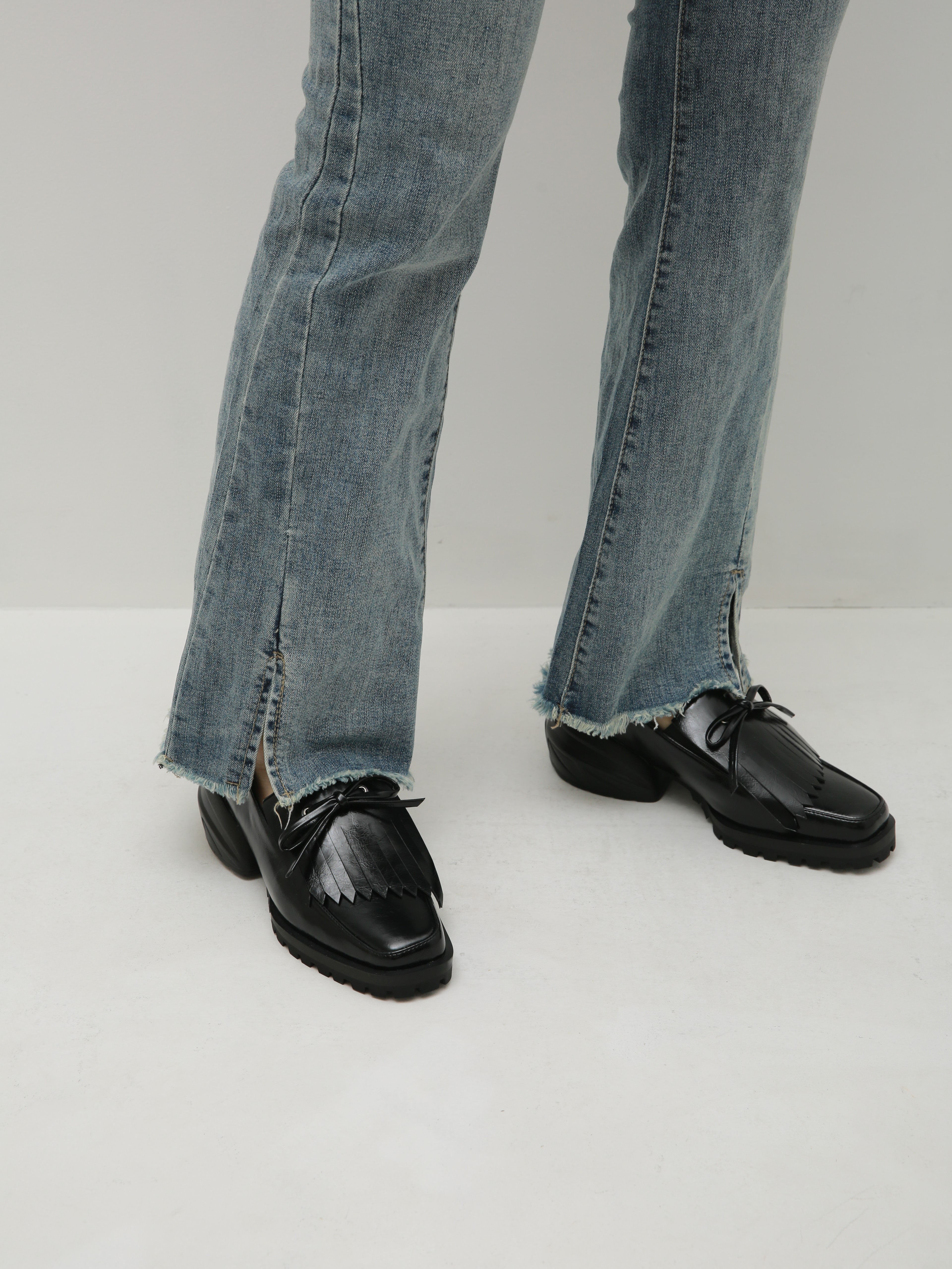 フリンジローファースニーカー – Bella lume